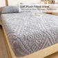 360° All-Around Stretch Plush Knit Fitted Sheet with 2 Pillowcases