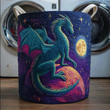 Starry Dragon Quilted Laundry Basket