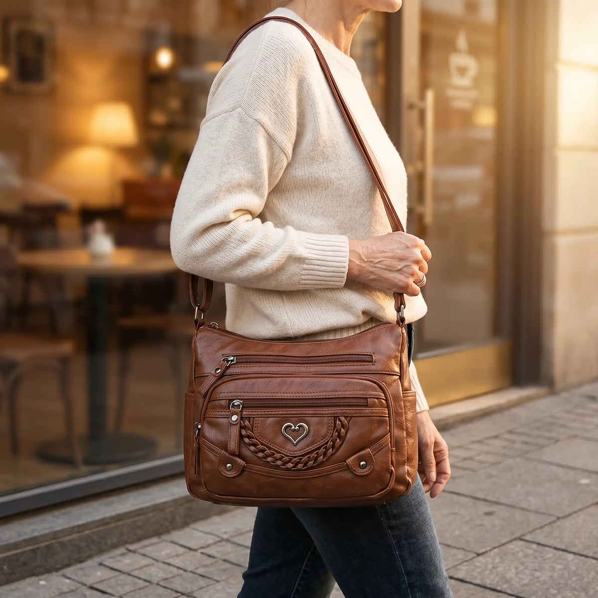 Multi-Pocket Crossbody Bag for Everyday Carry