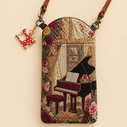 Grand Piano Quilted Slim Phone Crossbody Bag