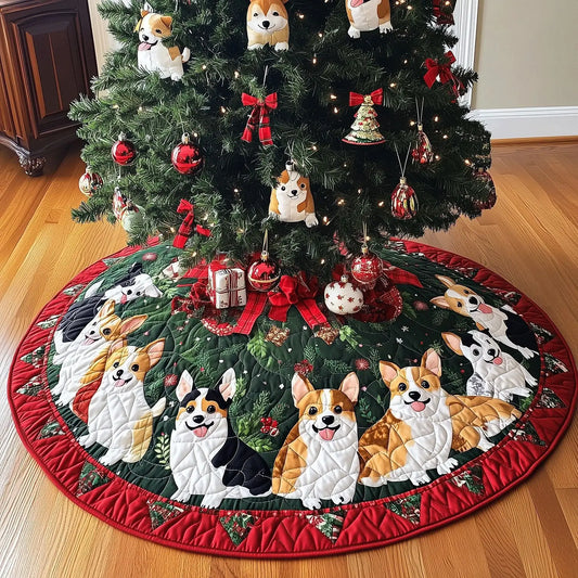 Dogs Quilted Tree Skirt
