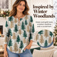 Christmas Retro 3D Digital Print Polo Sweatshirt With Buttons