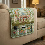 Garden Tea Table Quilted Sofa Armrest Organizer