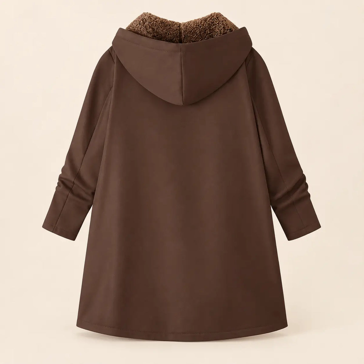 Winter Plush-Lined Cozy Hooded Coat