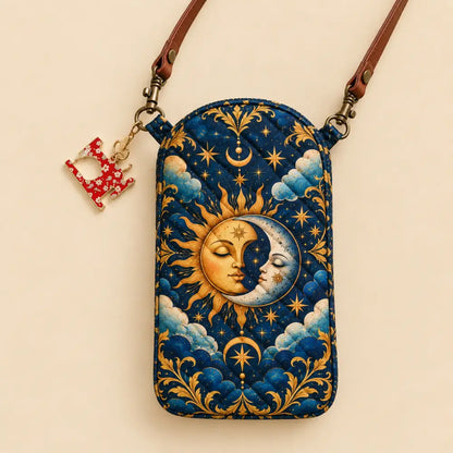 Sun & Moon Quilted Slim Phone Crossbody Bag