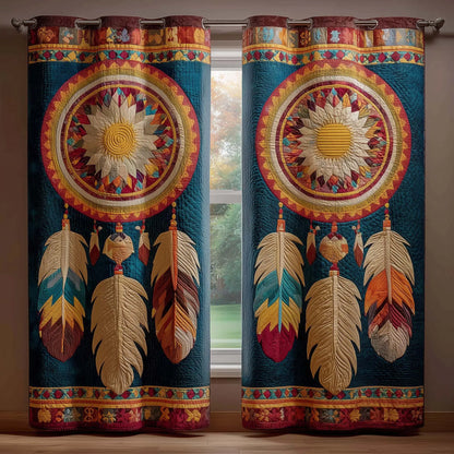 Sacred Dreamcatcher Quilted Curtains