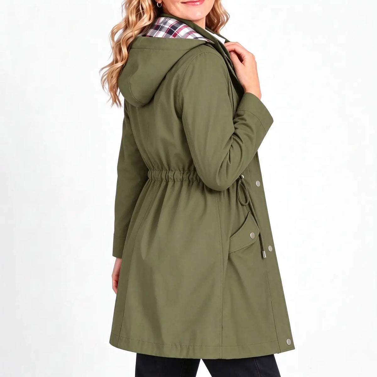 Women's Waterproof Woven Hooded Coat
