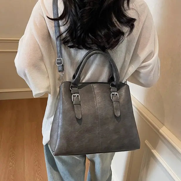 Women's Elegant PU Leather Square Handbag