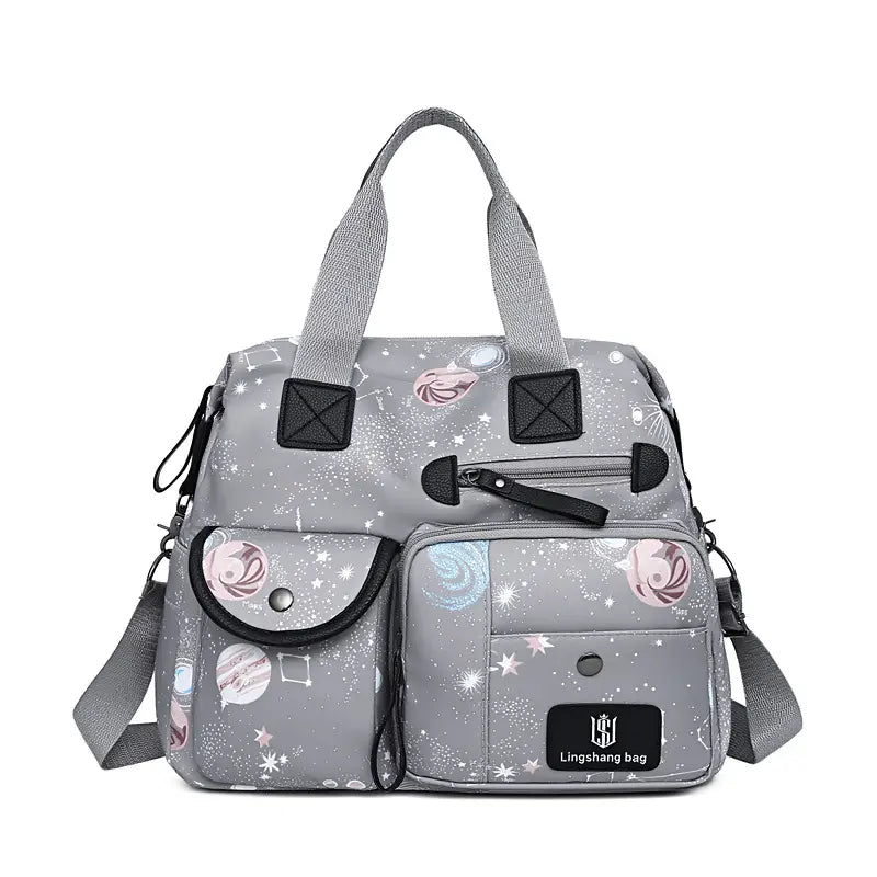 Large Capacity Waterproof Multi-Pocket Tote Bag