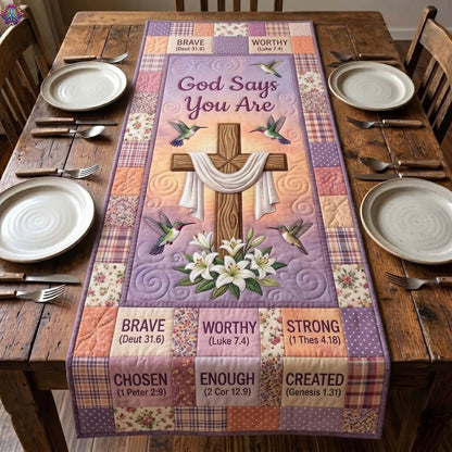 Grace In Flight Quilted Table Runner