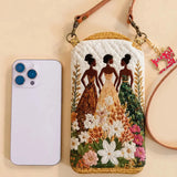 Soulbound Roots Quilted Slim Phone Crossbody Bag