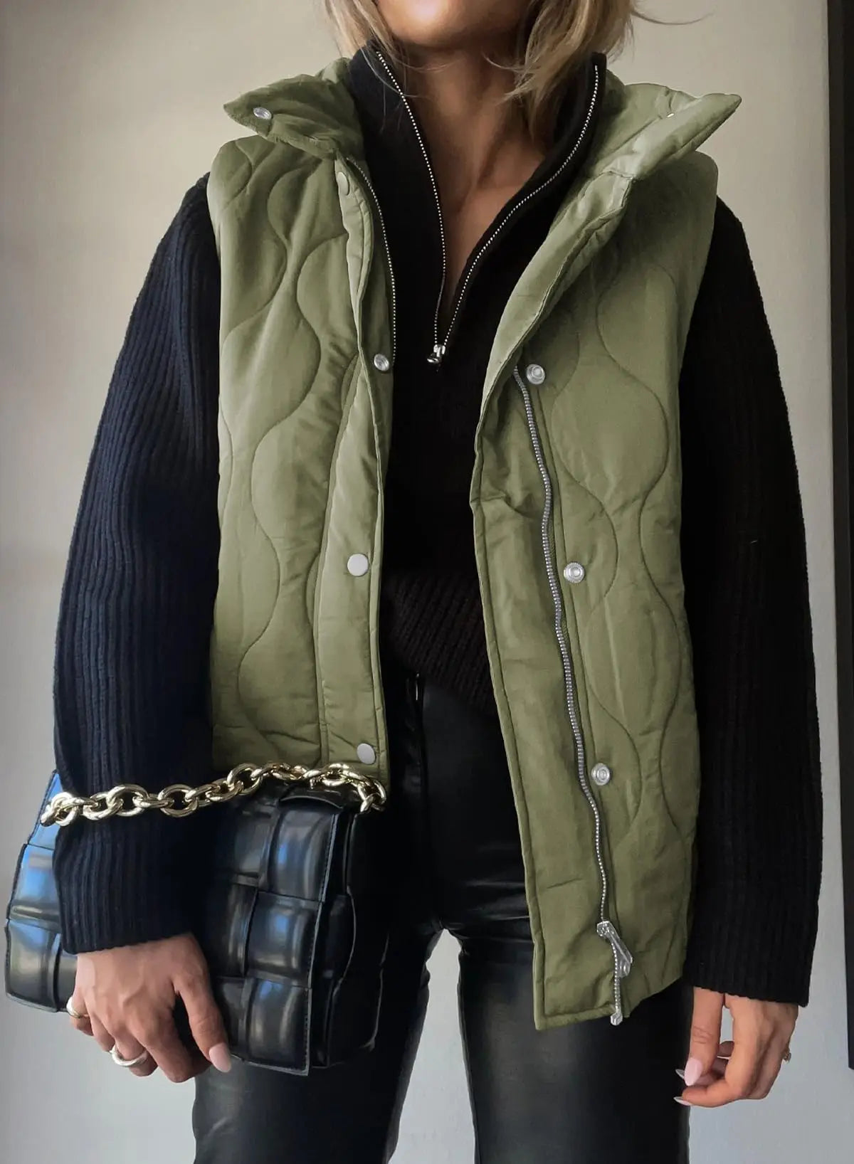 Women's Quilted Hooded Puffer Vest