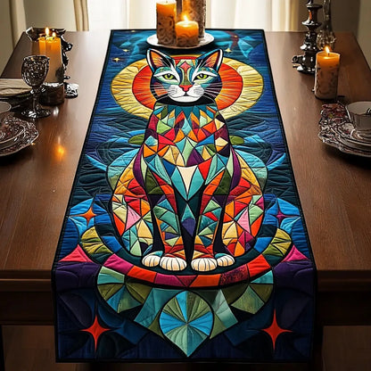 Majestic Cat Quilted Table Runner
