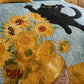 Black Cat Sunflower Garden Quilted Bedding Set