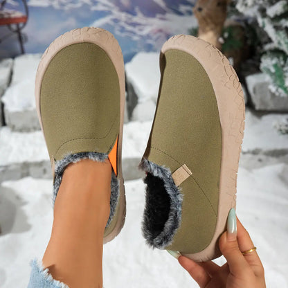 Women's Warm Slip-On Winter Snow Shoes