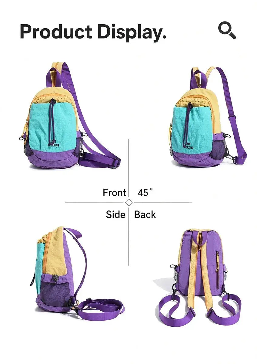 Unisex Lightweight Color-Block Mini Backpack🎁