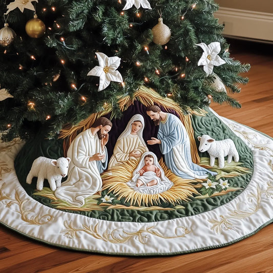 Nativity Quilted Tree Skirt
