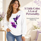 Women's Hummingbird Flower Art Print Casual Sweatshirt