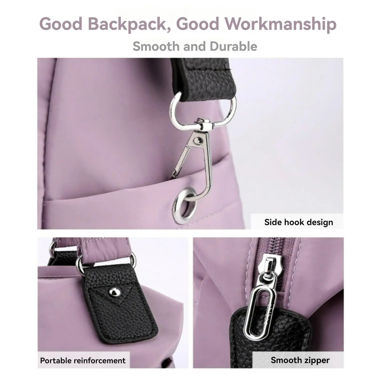 Waterproof Multi Pocket Resistant Nylon Handbag