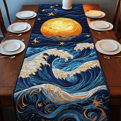 Sound of Ocean Quilted Table Runner
