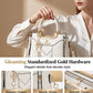3 PCS Women's Elegant Embroidered Pattern Tote Bag
