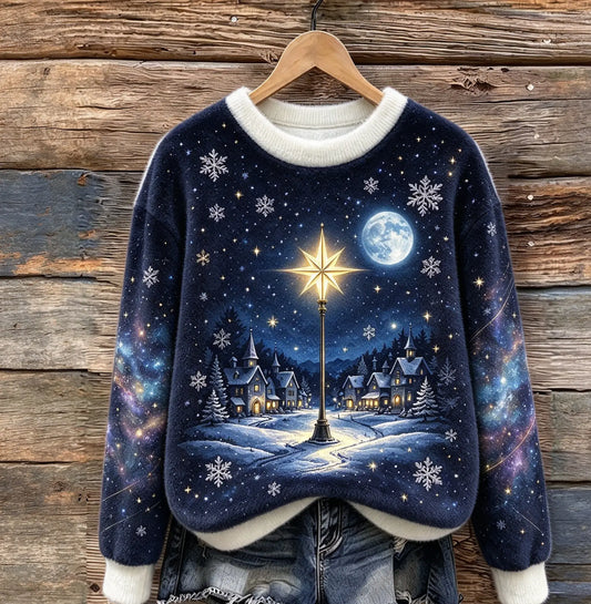 Winter Village Cozy Plush Sweatshirt