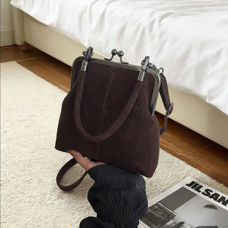 Vintage Kiss-Lock Crossbody Bag