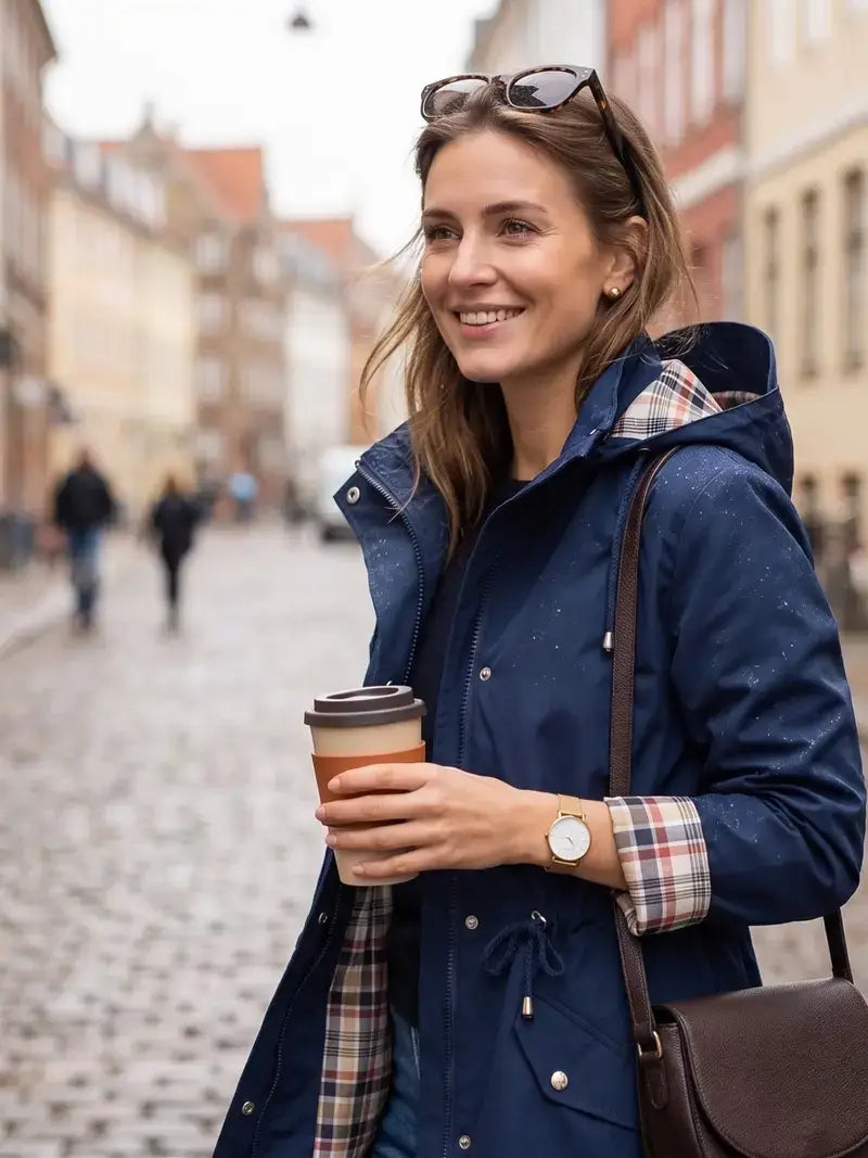 Women's Waterproof Woven Hooded Coat