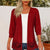 Women's Crochet Lace Trim Open-Front Cardigan