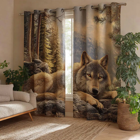 Woodland Retreat Quilted Curtains