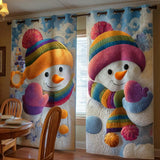 Happy Holidays Quilted Curtains
