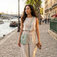 PU Small Openwork Carving Lightweight Crossbody Phone Bag