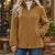 Full-Zip Lambswool-Feel Stand Collar Jacket