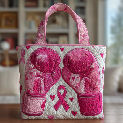 Pink Fighter Handmade Tote Bag