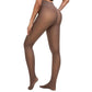 Women's Fleece Lined Tights Body Slimming Leggings Sheer Fake Translucent