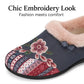 Women’s Winter Ankle Floral Embroidered Shoes