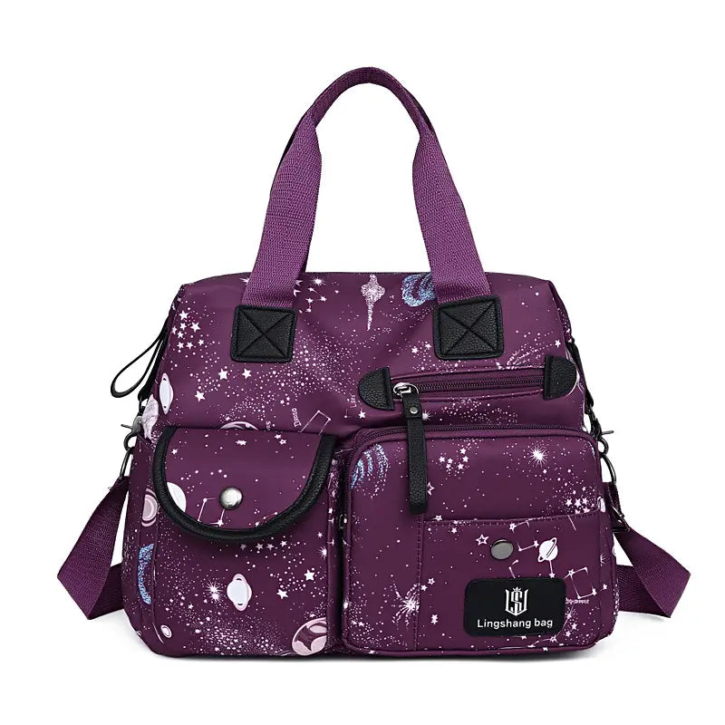 Large Capacity Waterproof Multi-Pocket Tote Bag