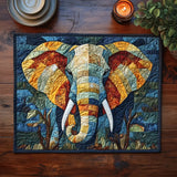 Elephant Quilted Place Mat