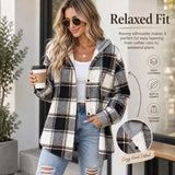 Women’s Plaid Hooded Zip-Up Jacket