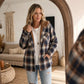 Sherpa-Lined Plaid Flannel Shacket