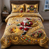 Christmas Flow Quilted Bedding Set
