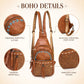 2-Way Wear Sling Boho Western Print Convertible Backpack