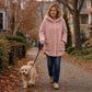 Button-Front Hooded Winter Jacket