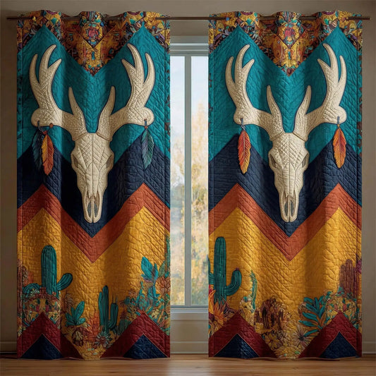 Desert Chevron Quilted Curtains