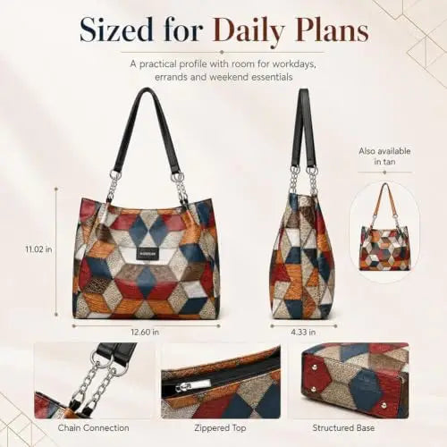 Large Capacity Stylish Handbag For Everyday Elegance👜
