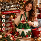 🎄3D Crochet Christmas Bucket Bag✨Festive Crossbody Purse with Detachable Strap