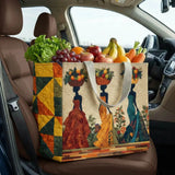 African Ladies Fruit Quilted Shopping Bag
