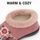 Women’s Winter Ankle Floral Embroidered Shoes
