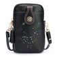 PU Small Openwork Carving Lightweight Crossbody Phone Bag