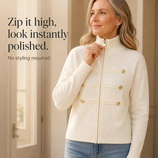 Two-Way Zip Sweater Jacket